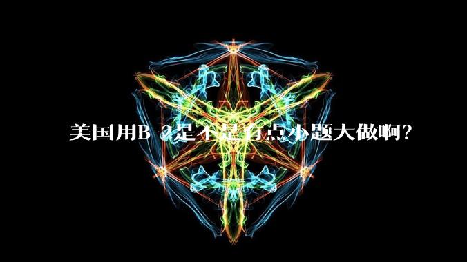 美国用B-2是不是有点小题大做啊？