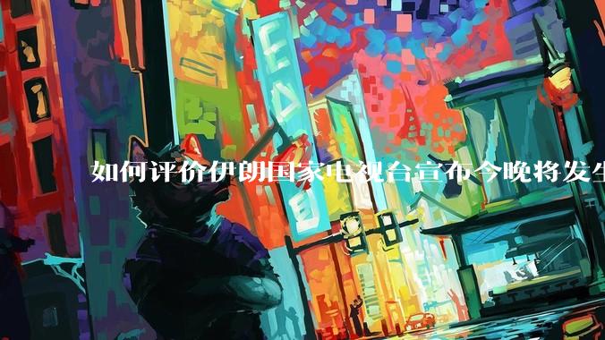 如何评价伊朗国家电视台宣布今晚将发生大事，让世界铭记几个世纪？